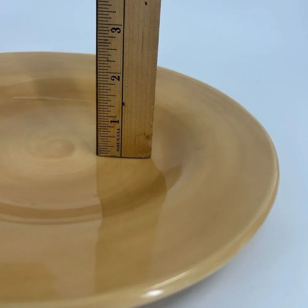 Pottery Barn Sausalito 10” Pasta Soup Bowl Amber Warm Honey-Gold Glaze